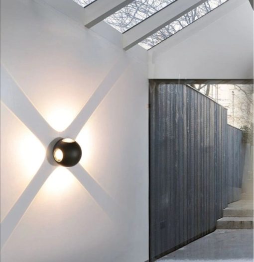 4-Sided Outdoor COB Wall Light