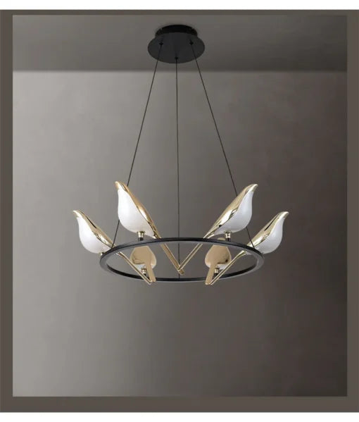 Art Gold Magpie Bird Chandelier