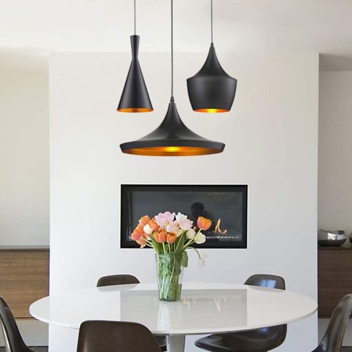 Modern Matte Black Chandelier