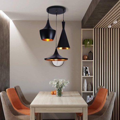 Modern Matte Black Chandelier