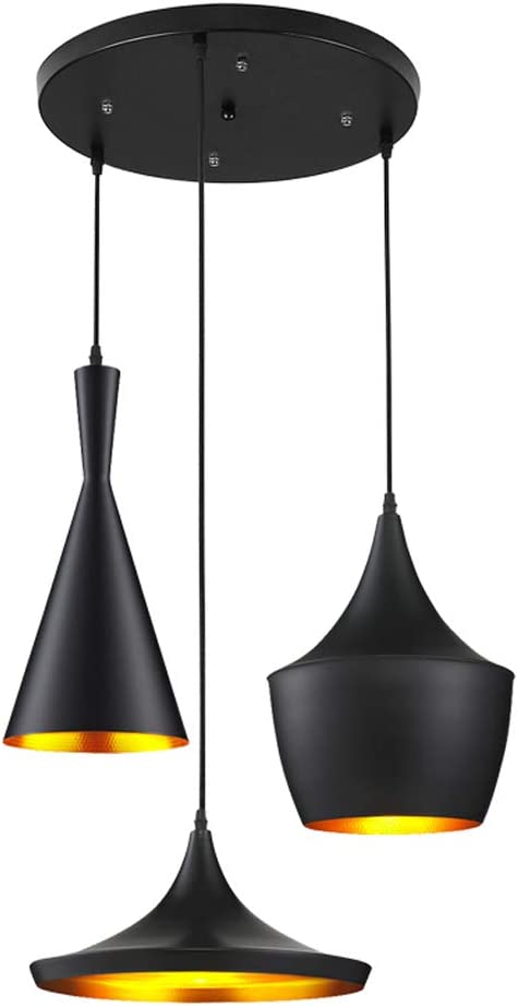 Modern Matte Black Chandelier